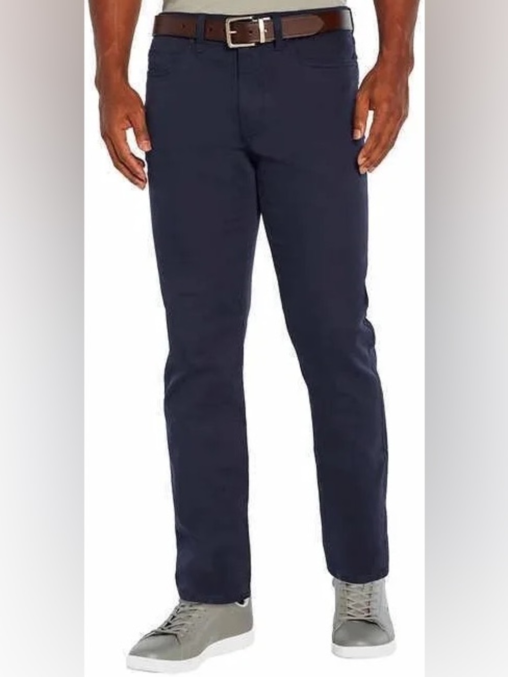 Banana Republic Men's Stretch Fabric Slim Fit 5-pocket Pants, Blue